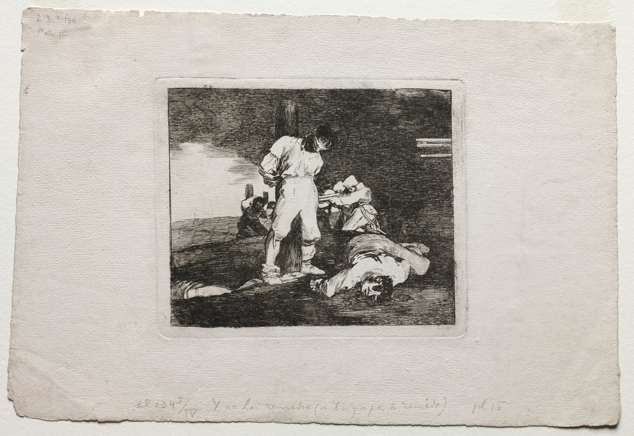 De Rampen van de Oorlog: En Er Is Geen Hulp Voor door Francisco de Goya