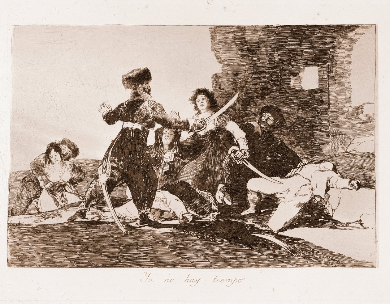 De rampen van de oorlog: Het is al te laat door Francisco de Goya