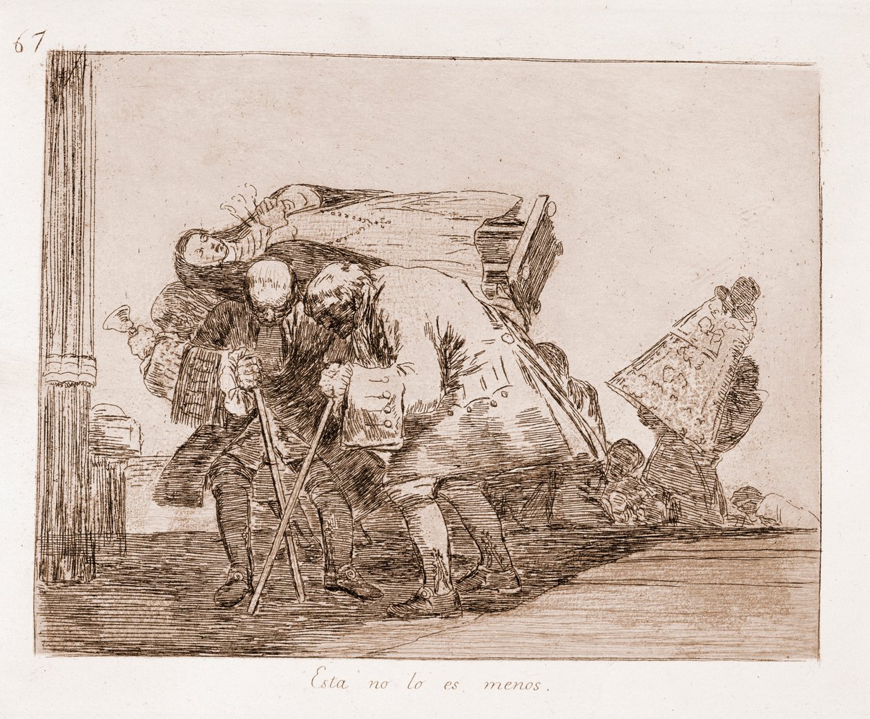 De rampen van de oorlog: Dit is niet minder (ets) door Francisco de Goya