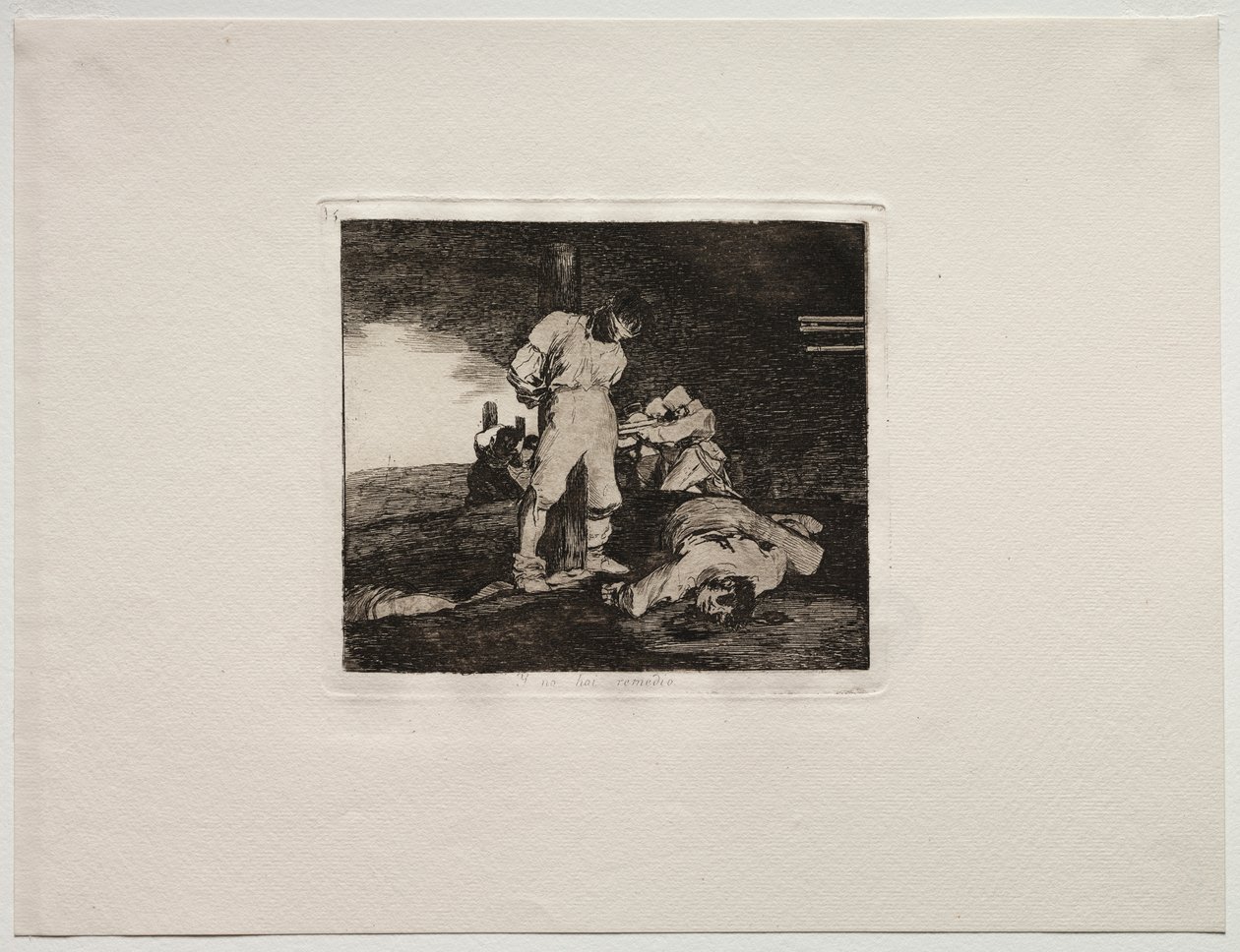 De verschrikkingen van de oorlog: En er is geen hulp voor door Francisco de Goya