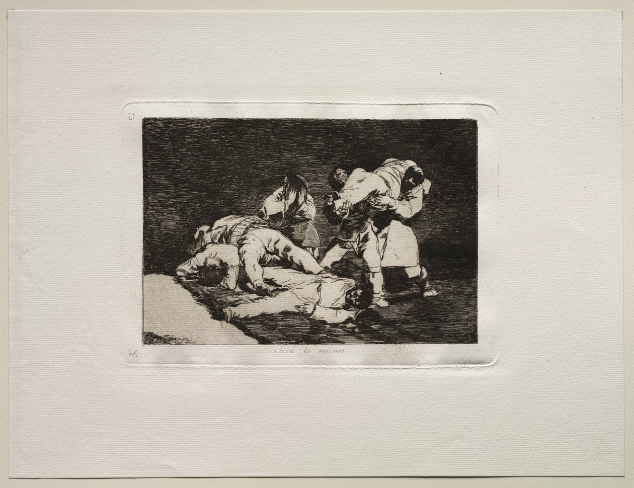 De verschrikkingen van de oorlog: Het zal hetzelfde zijn door Francisco de Goya