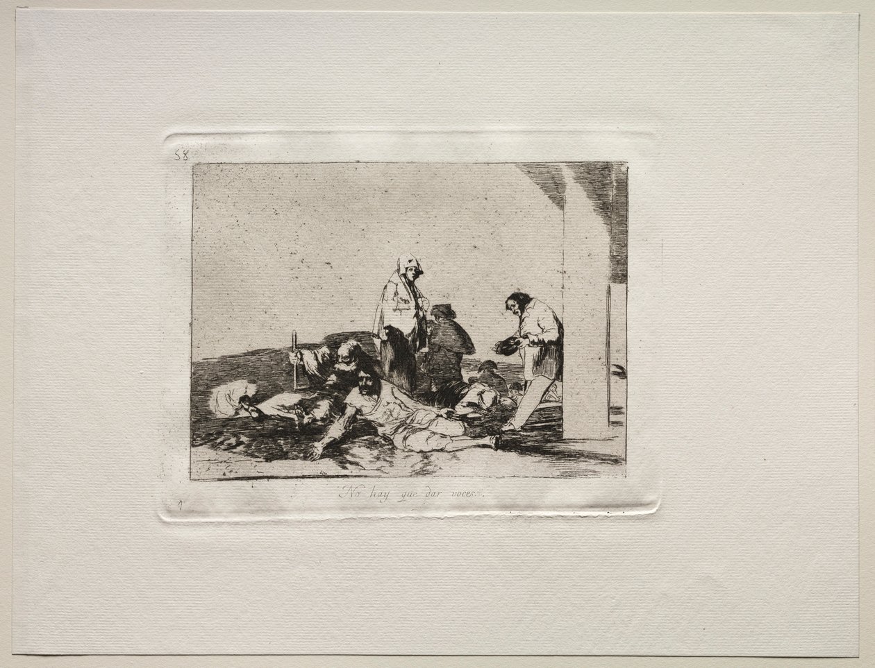 De verschrikkingen van de oorlog: Het heeft geen zin om te schreeuwen door Francisco de Goya