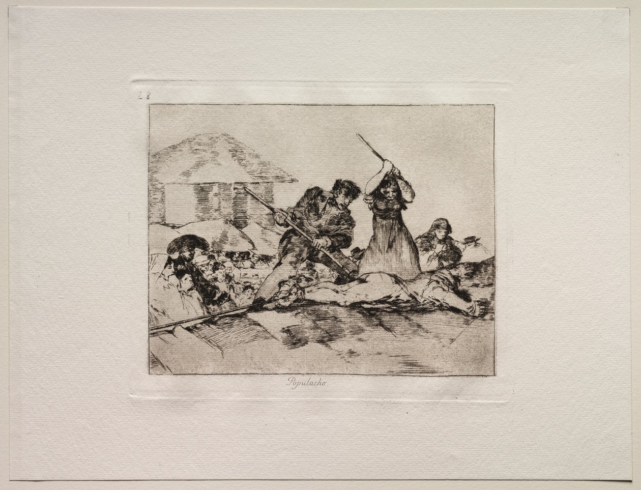 De verschrikkingen van de oorlog: Gepeupel door Francisco de Goya