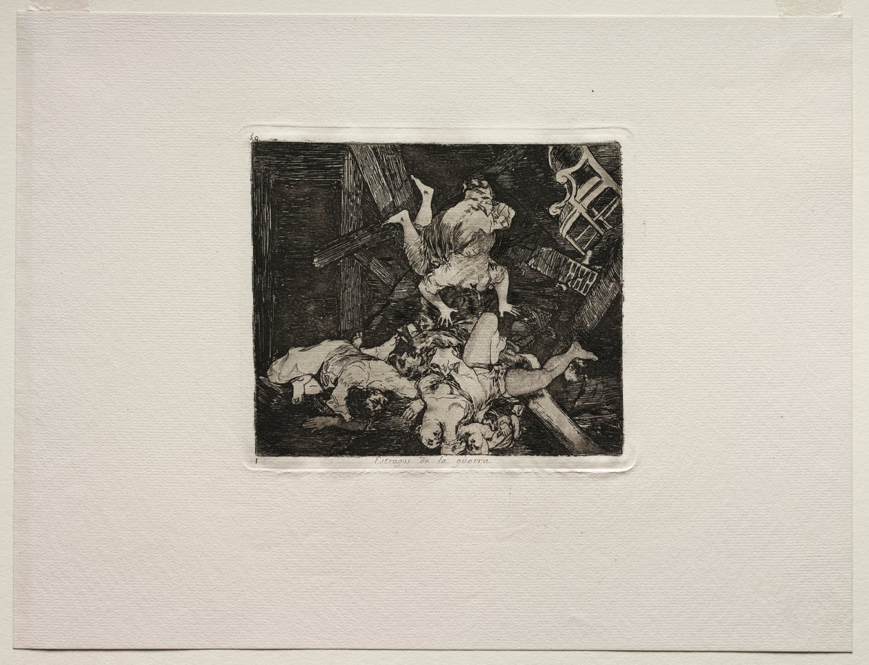 De verschrikkingen van de oorlog: Verwoestingen van de oorlog door Francisco de Goya