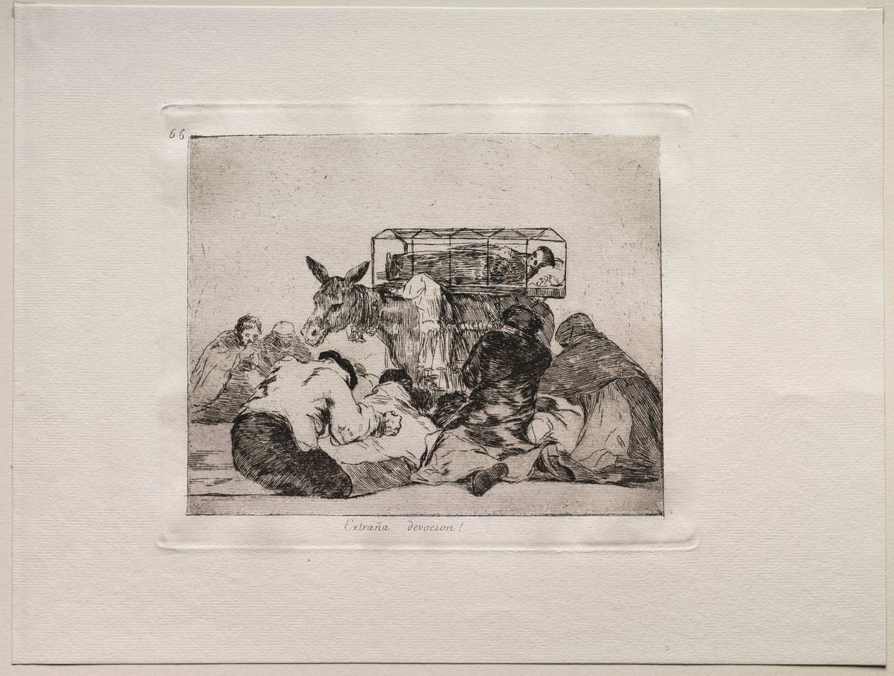 De Verschrikking van de Oorlog: Vreemde Devotie! door Francisco de Goya