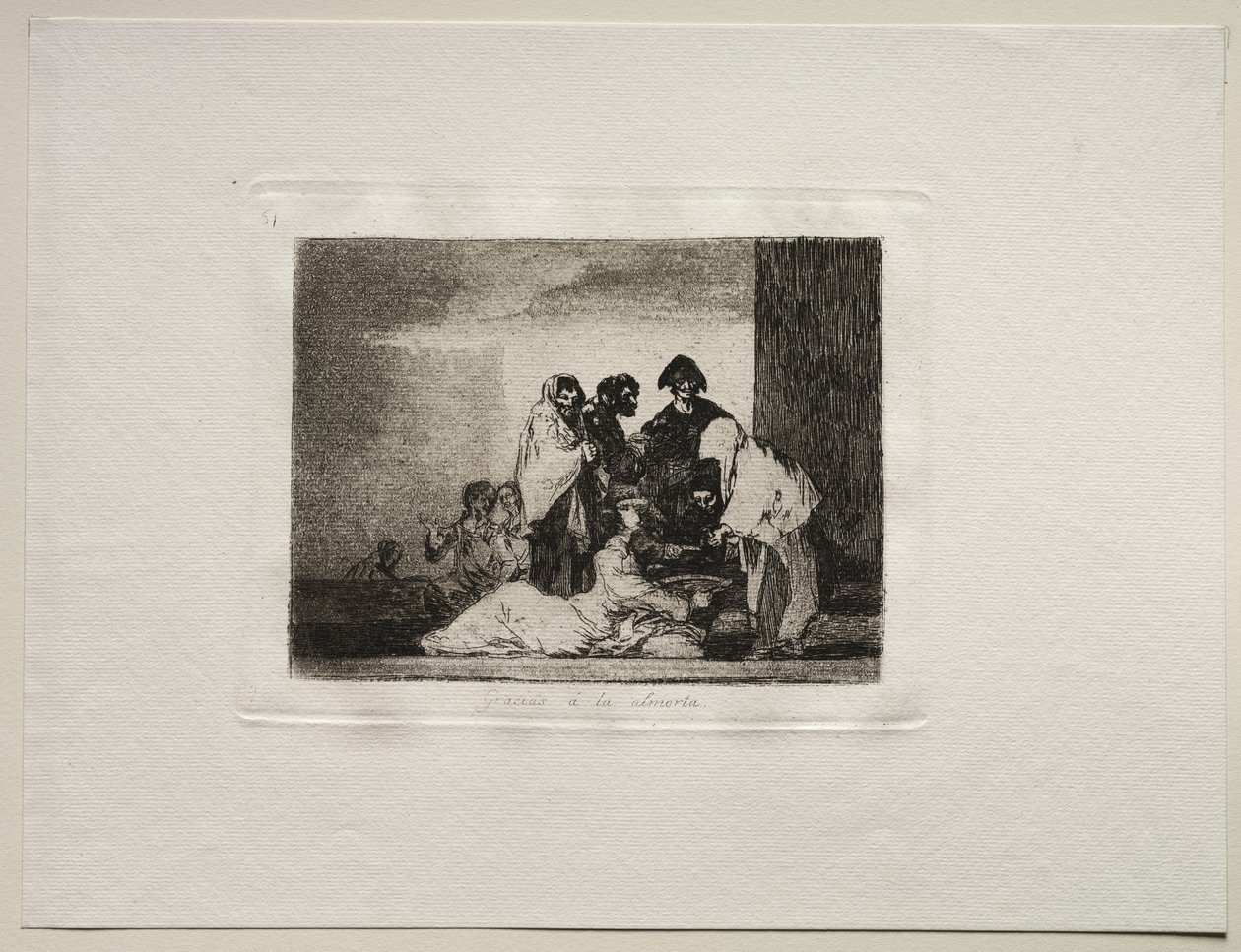 De verschrikkingen van de oorlog: Dank aan de Millet door Francisco de Goya