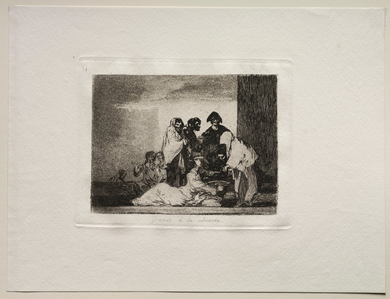 De verschrikkingen van de oorlog: Dank aan de Millet door Francisco de Goya