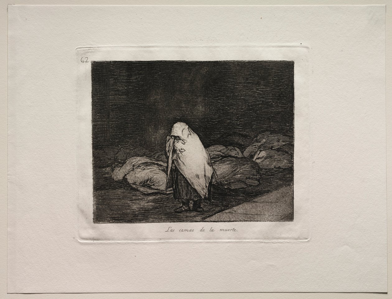 De Verschikkingen van de Oorlog: De Bedden van de Dood door Francisco de Goya