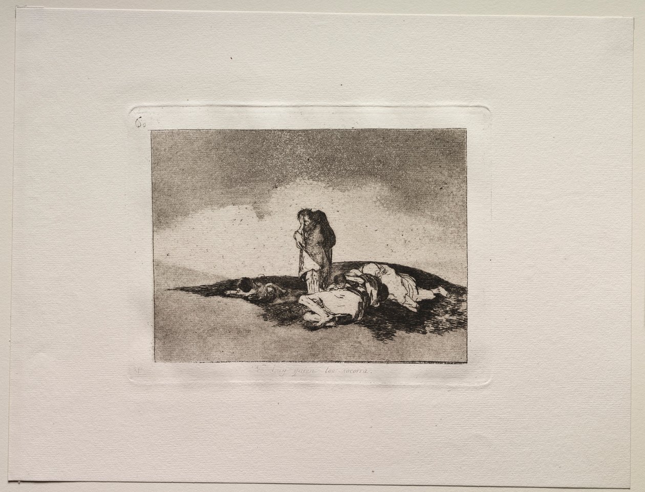De verschrikkingen van de oorlog: Er is niemand om hen te helpen door Francisco de Goya