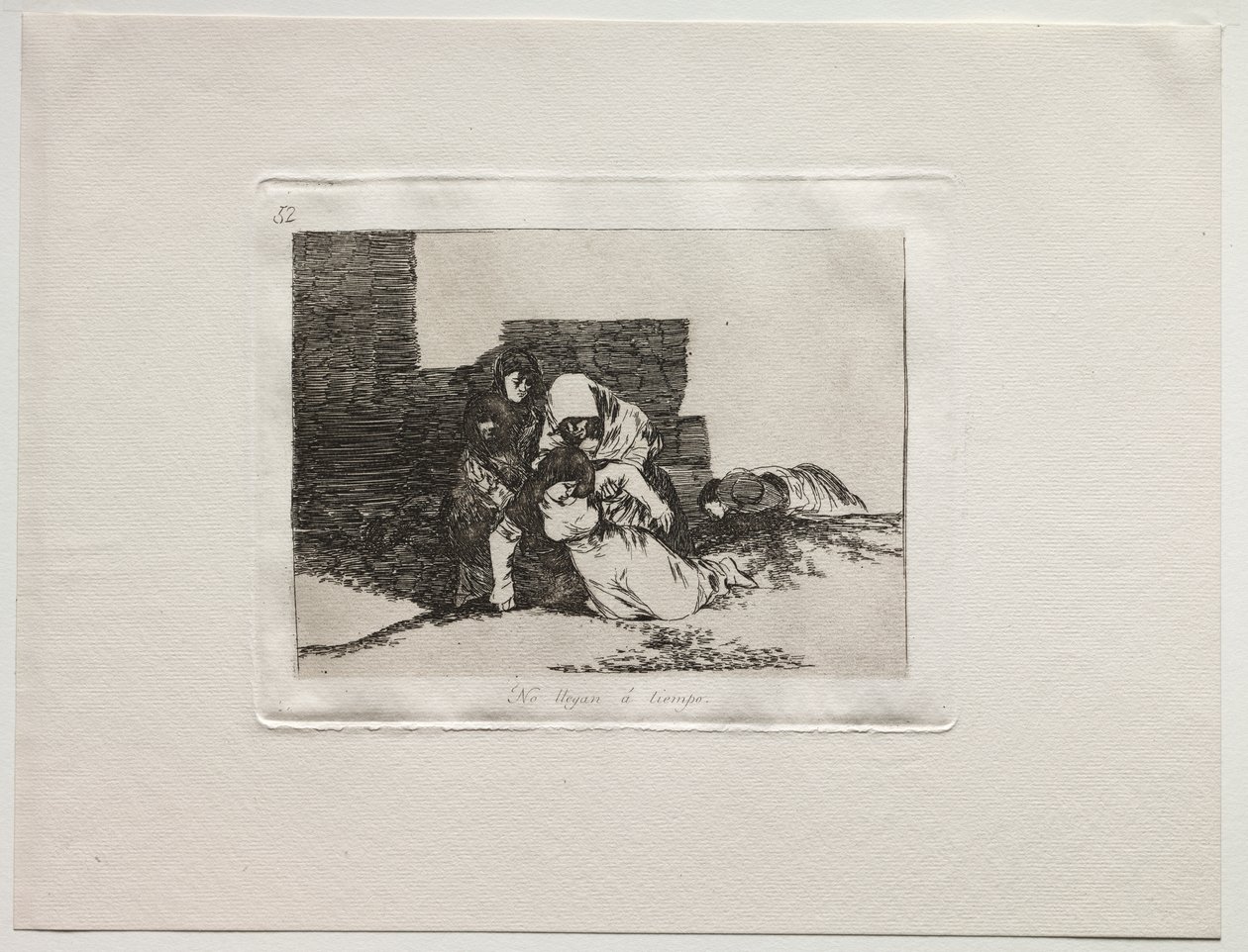 De verschrikkingen van de oorlog: Ze komen niet op tijd door Francisco de Goya