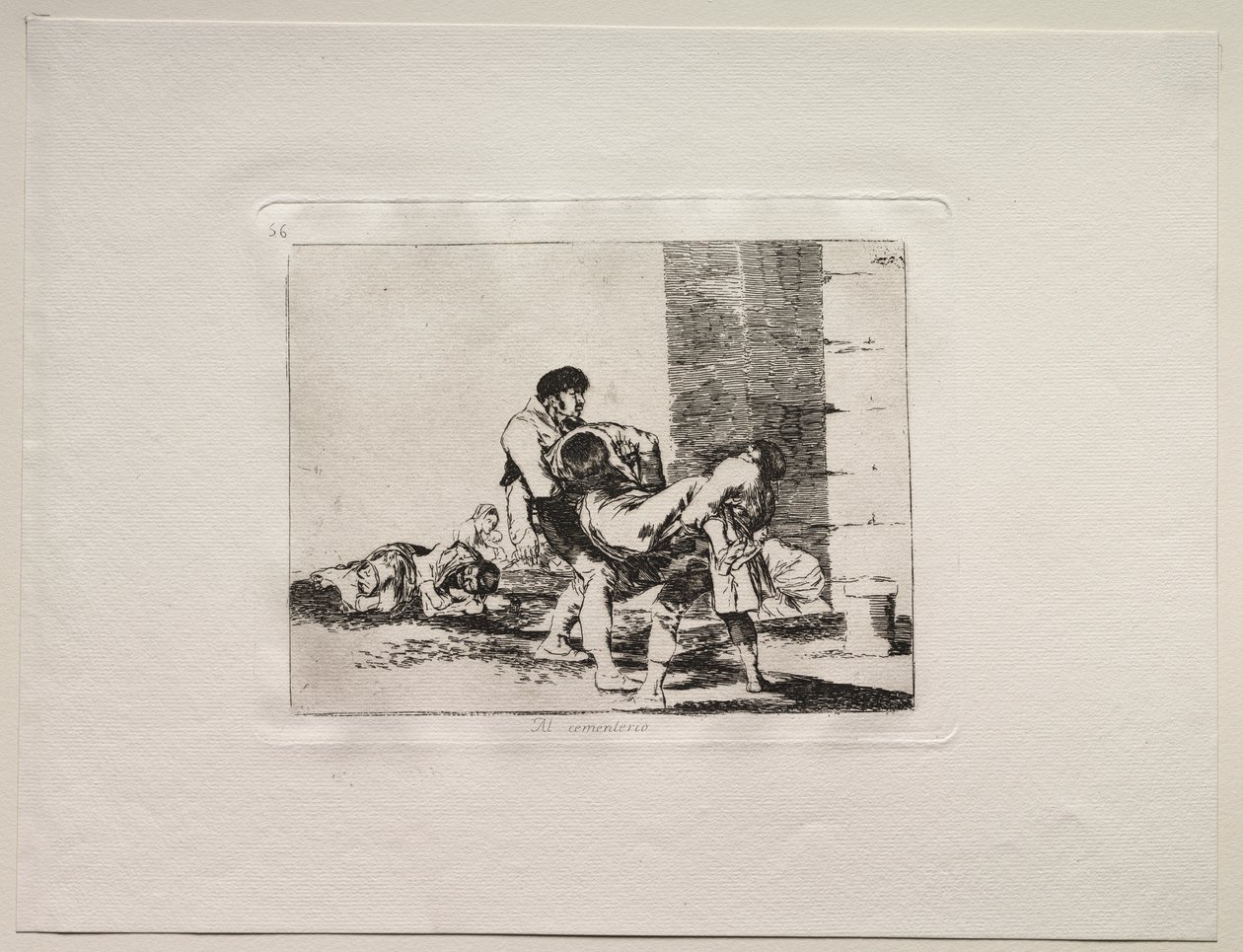 De verschrikkingen van de oorlog: Naar de begraafplaats door Francisco de Goya