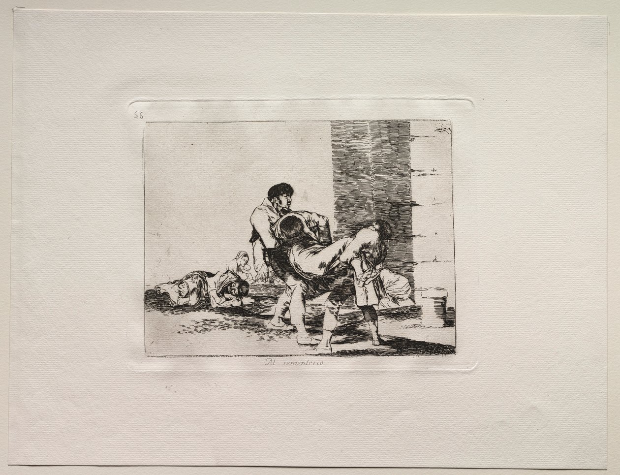 De verschrikkingen van de oorlog: Naar de begraafplaats door Francisco de Goya