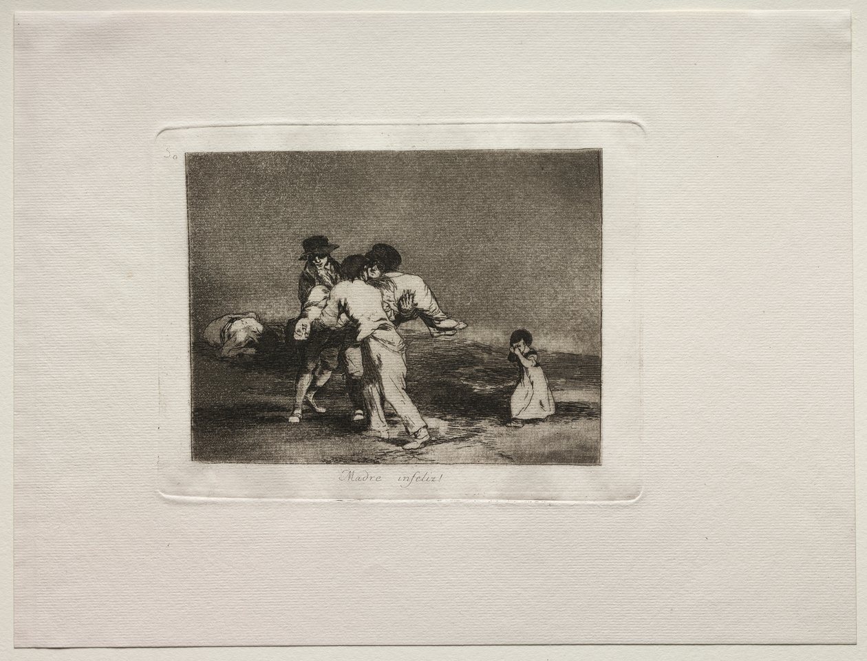 De verschrikkingen van de oorlog: Ongelukkige moeder door Francisco de Goya