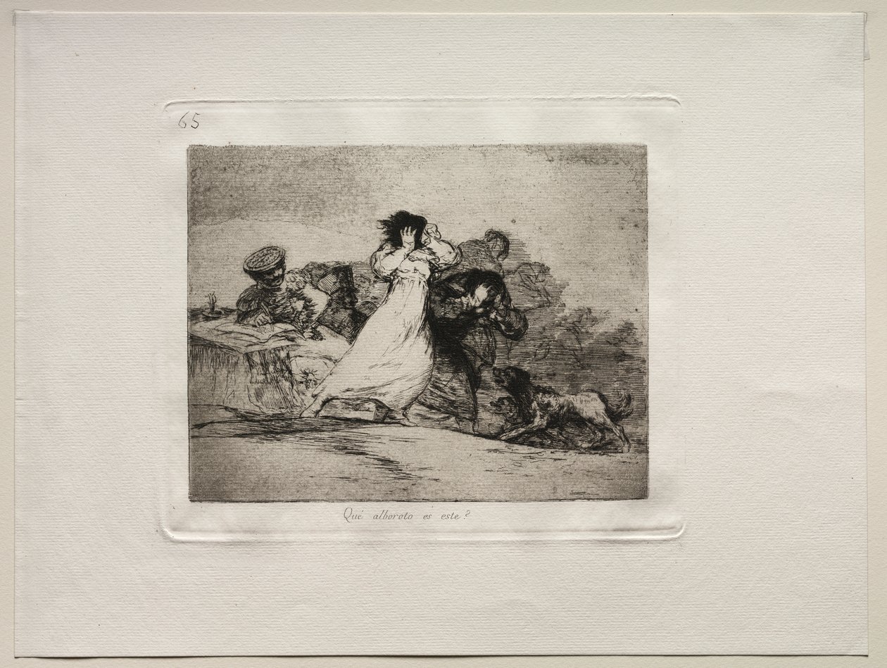 De verschrikkingen van de oorlog: Wat is dit rumoer? door Francisco de Goya