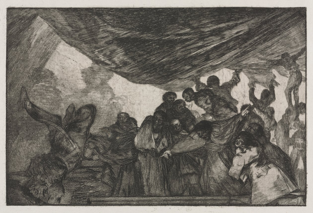 De Spreekwoorden: Duidelijke Dwaasheid, 1864 door Francisco de Goya