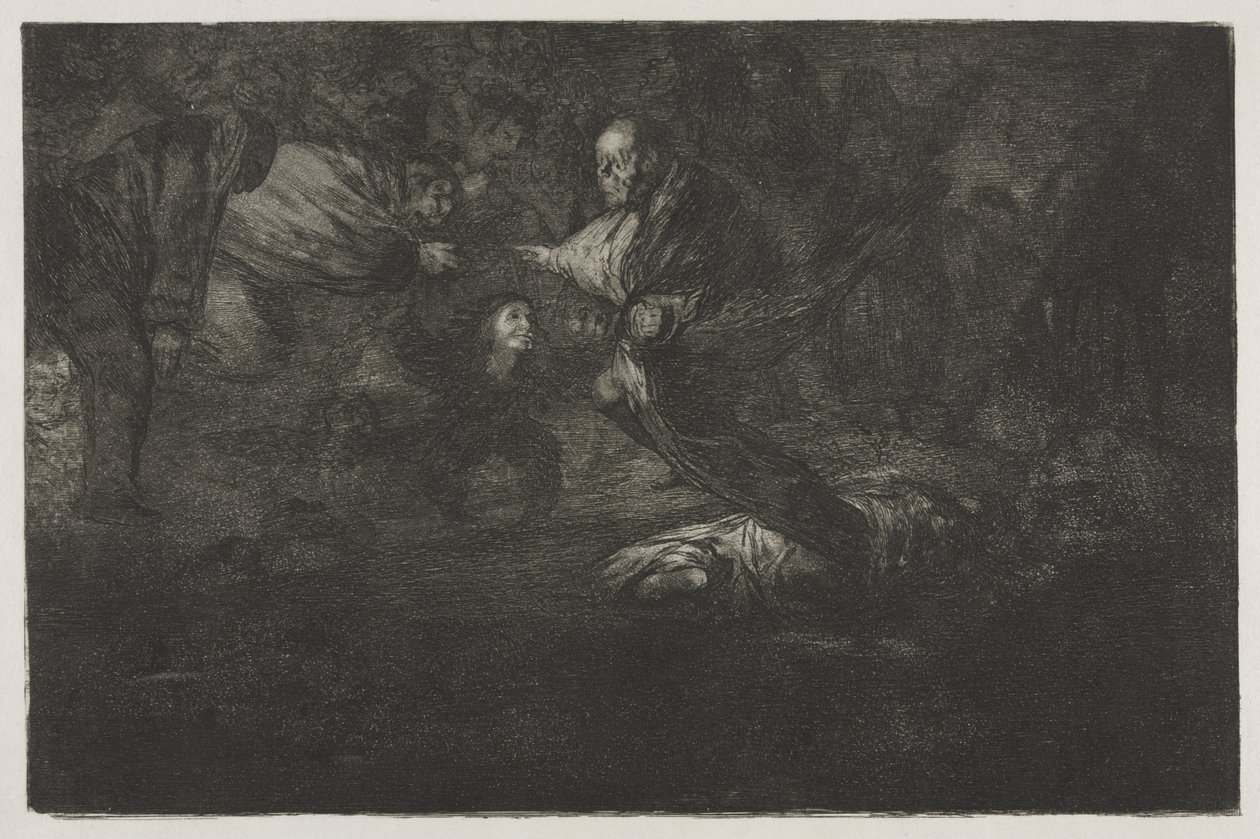 De spreekwoorden: God creëert ze en ze komen samen door Francisco de Goya