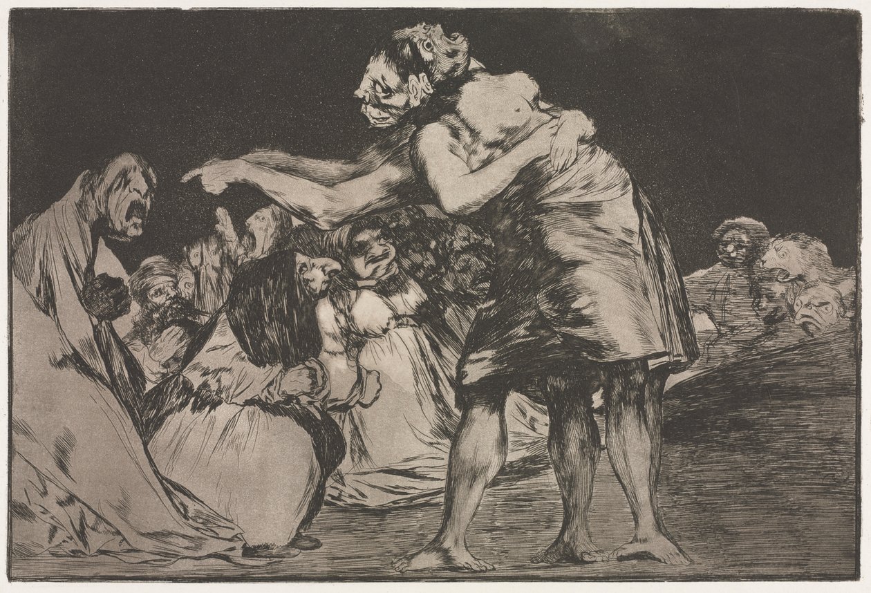 De spreekwoorden: Huwelijksdwaasheid door Francisco de Goya