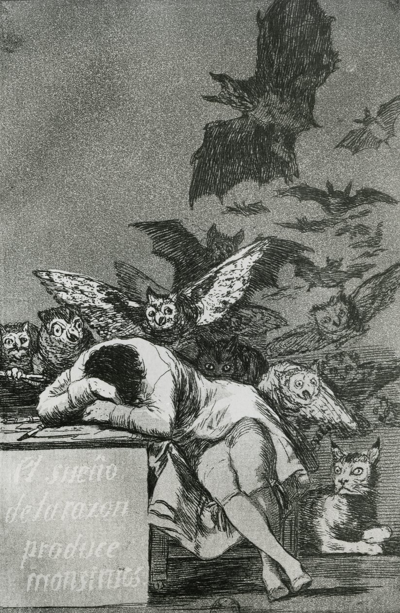 De slaap van de rede produceert monsters, uit 