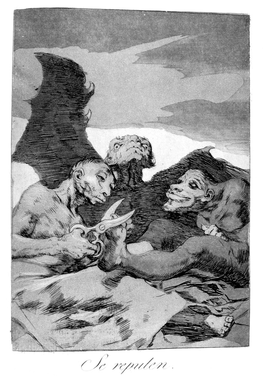 Ze maken zich mooi door Francisco de Goya