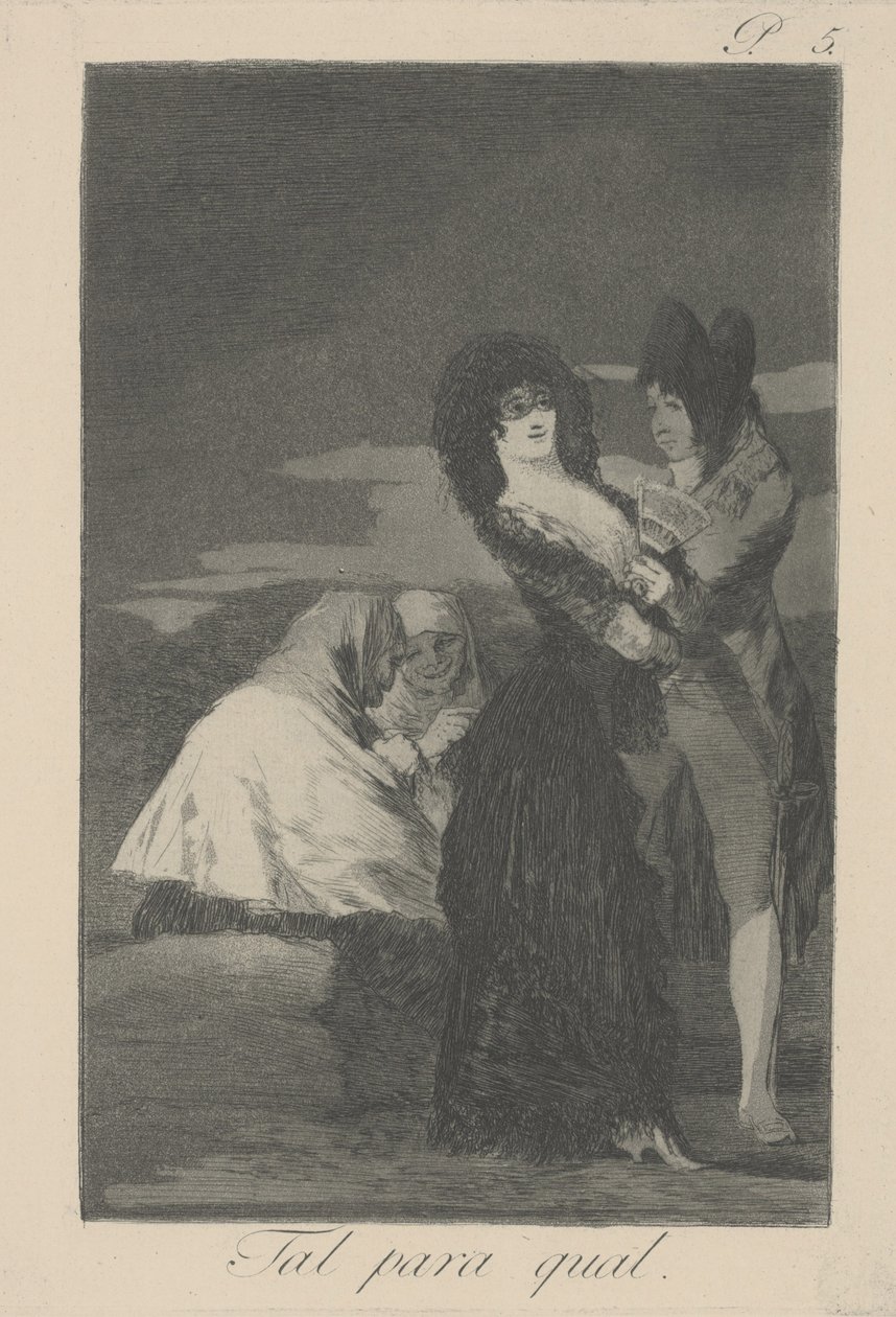 Twee van een Soort (Tal para Qual) door Francisco de Goya