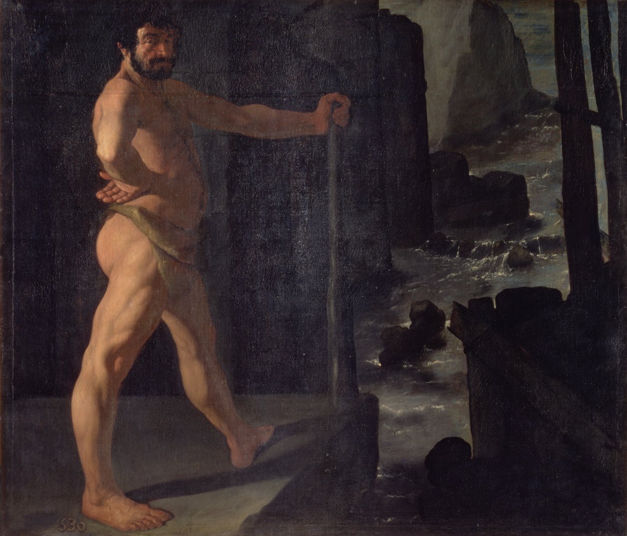 Hercules verandert de loop van de rivier Alpheus door Francisco de Zurbaran