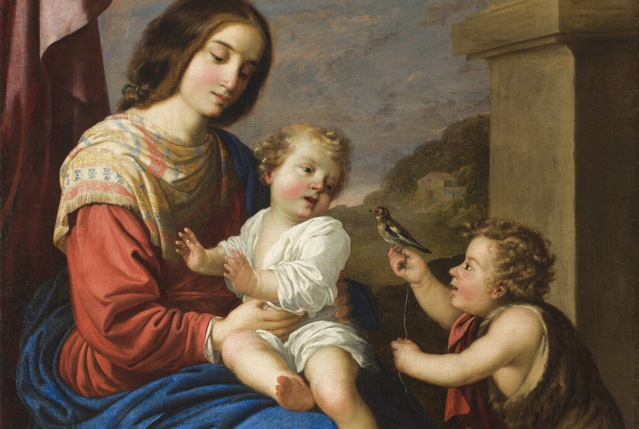 Madonna en Kind met de jonge Sint Jan, 1658 (detail) door Francisco de Zurbaran