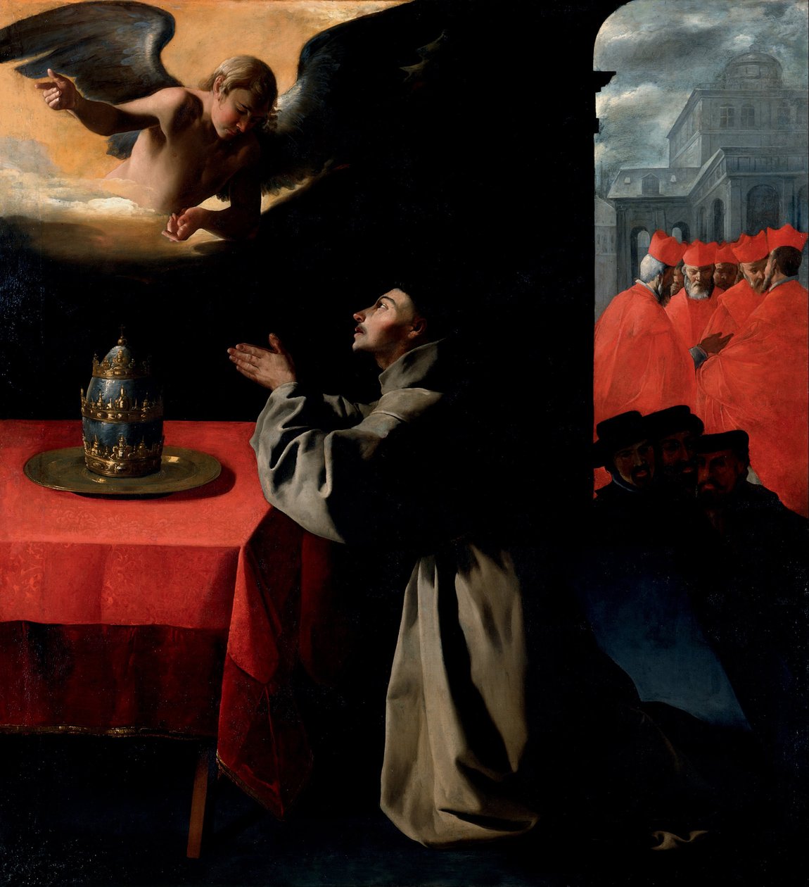 Sint Bonaventura, ca. 1628-1629 door Francisco de Zurbaran