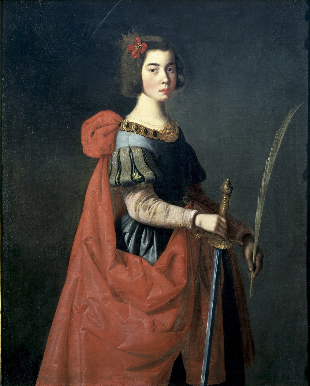 Sint-Catharina van Alexandrië. Ca. 1636 door Francisco de Zurbaran