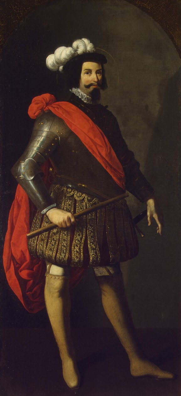 Sint Ferdinand III van Castilië, ca. 1630-1634 door Francisco de Zurbaran