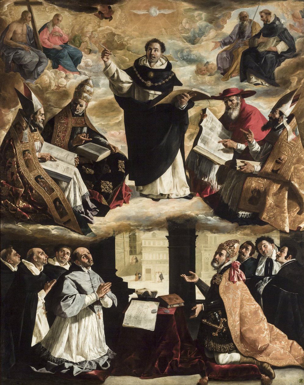 De Apotheose van Sint Thomas van Aquino, ca. 1631 door Francisco de Zurbaran