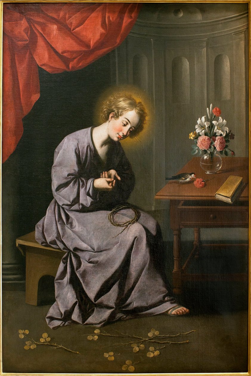 Het kind heeft de ruggengraat door Francisco de Zurbaran