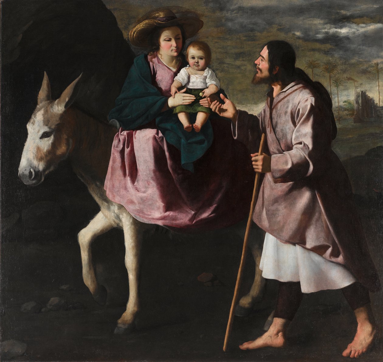 De Vlucht naar Egypte, ca. 1638-40 door Francisco de Zurbaran