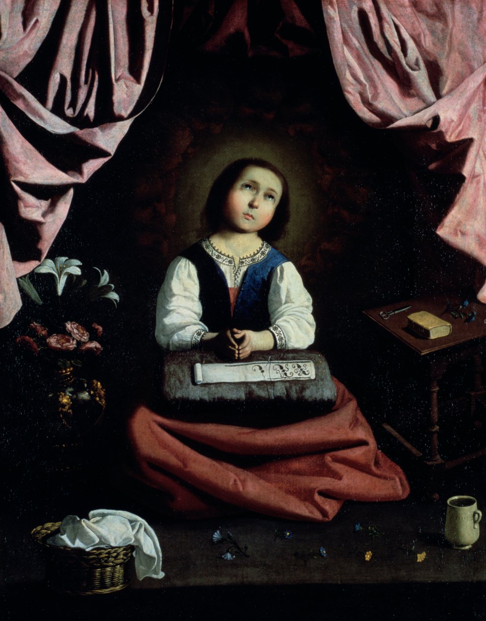 De jonge maagd, c1632-33 door Francisco de Zurbaran