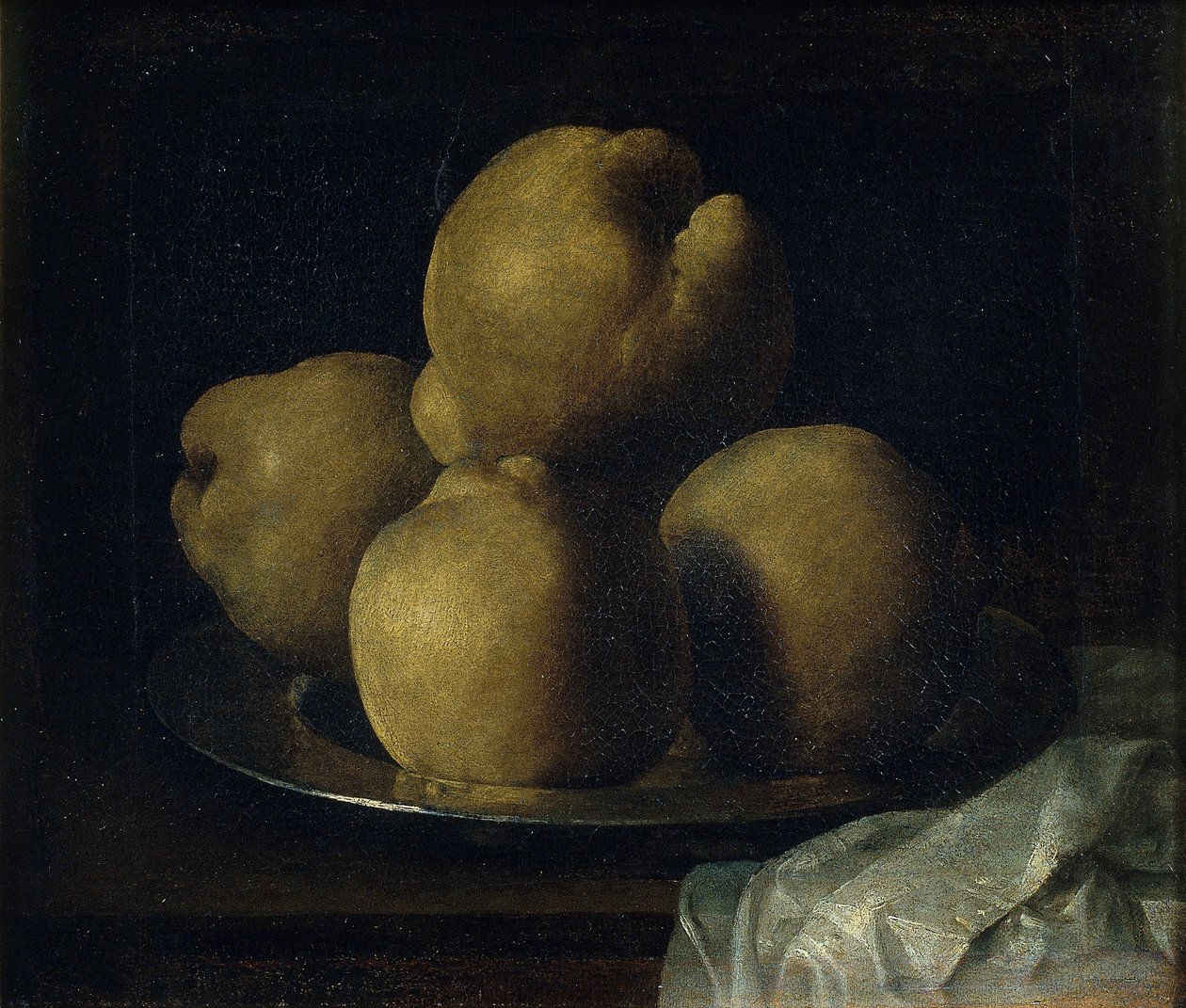 Stilleven met schotel kweepeer door Francisco de Zurbaran