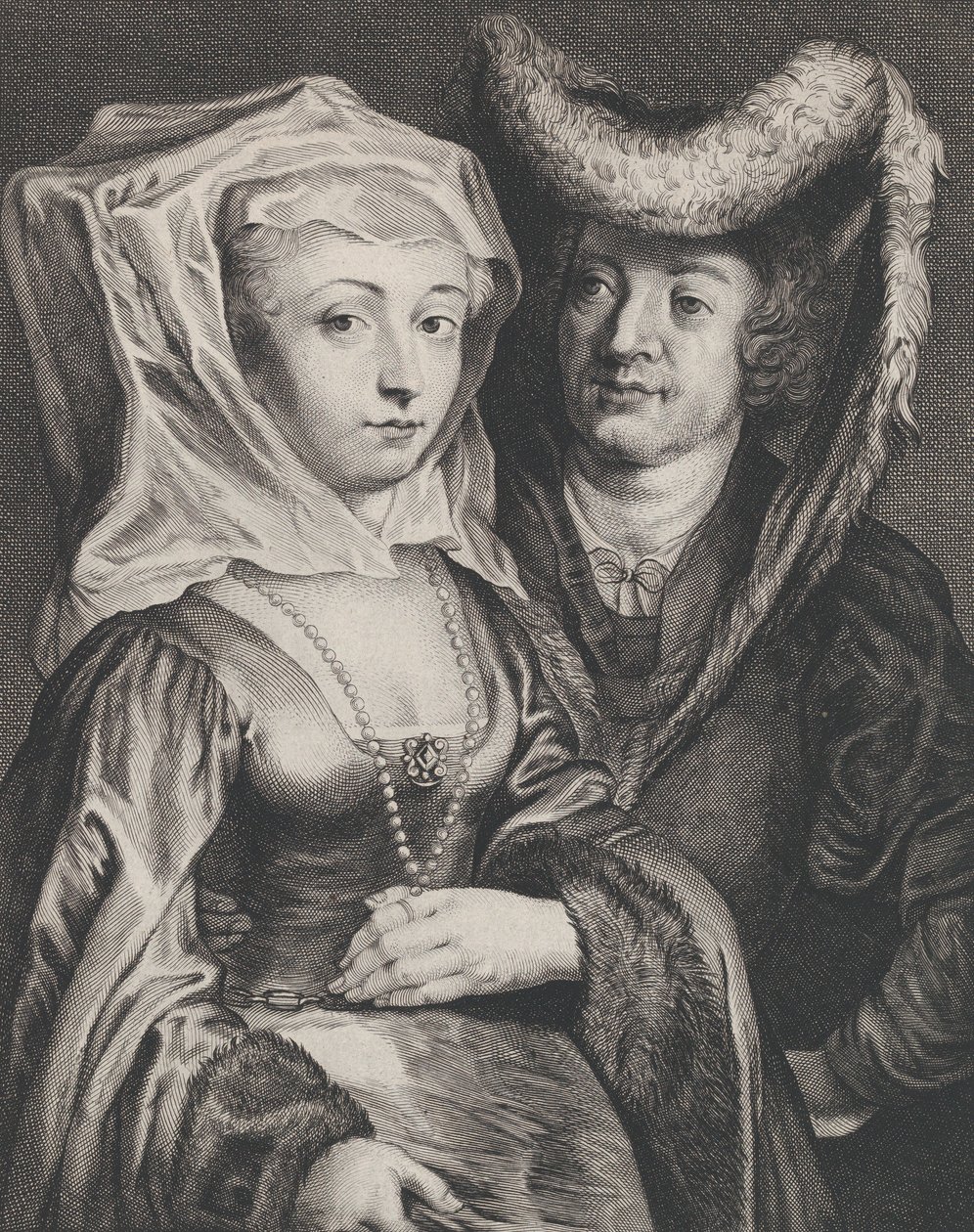 Saint Pepijn I en zijn dochter, Saint Begga door Franciscus van der Steen