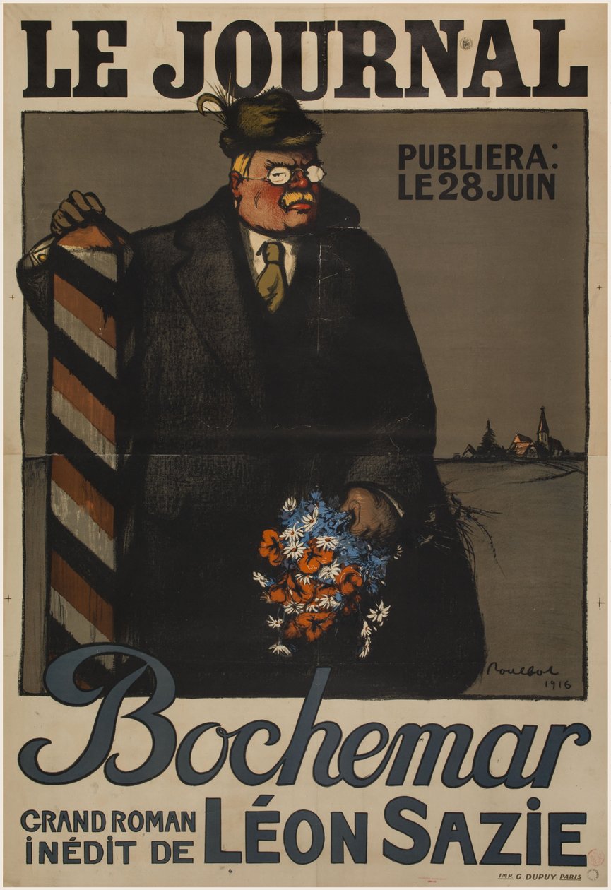 Bochemar - poster door Poulbot door Francisque Poulbot