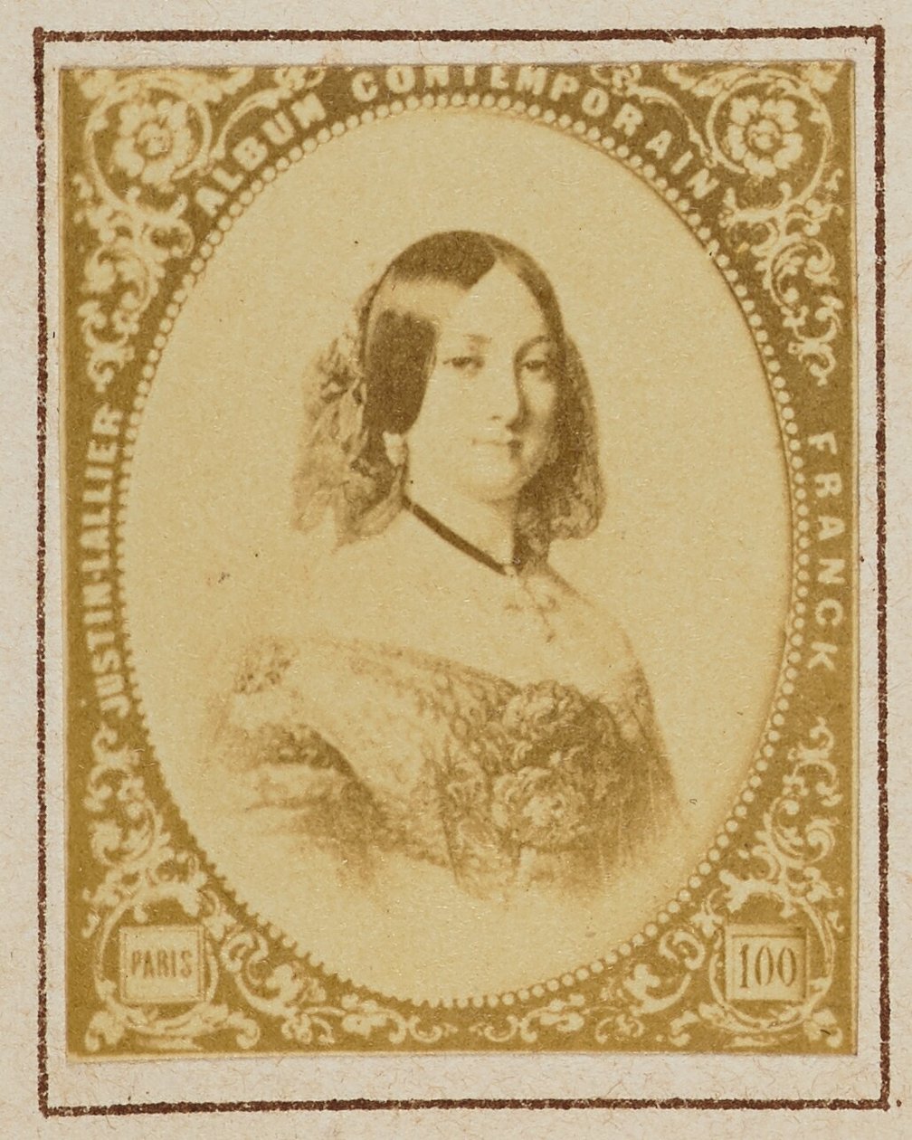 Infanta María Luisa Fernanda van Spanje, hertogin van Montpensier door Franck (François Marie Louis Alexandre Gobinet de Villecholles)