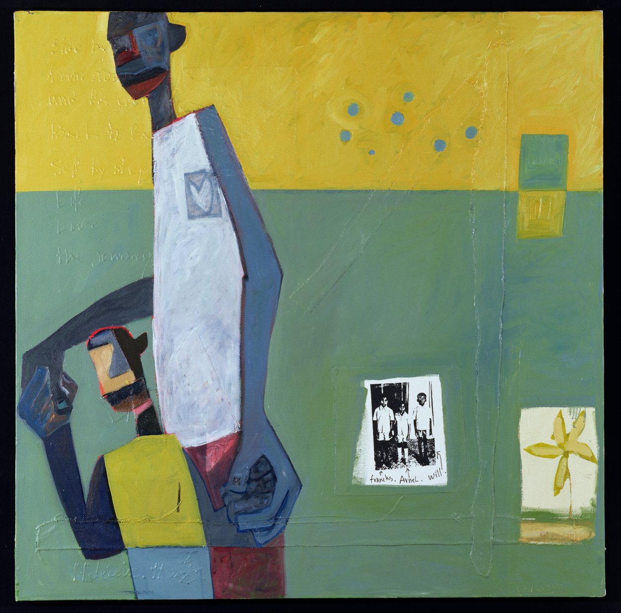 Tedere momenten, 2000 (gemengde techniek) door Francks Deceus