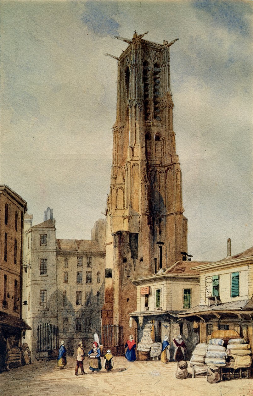 Tour Saint-Jacques door Francois Etienne Villeret