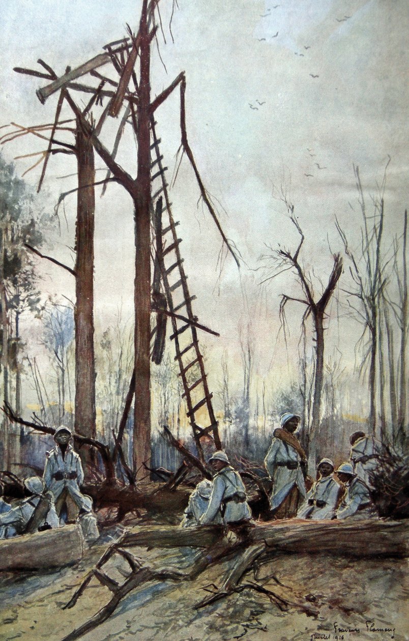 De slag aan de Somme, 1916 door Francois Flameng