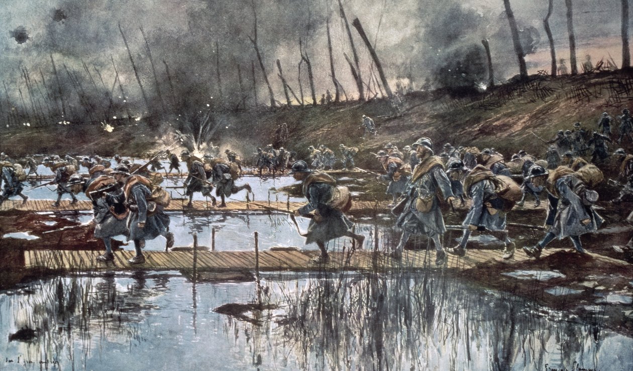 De Slag om de IJzer in 1914 door Francois Flameng