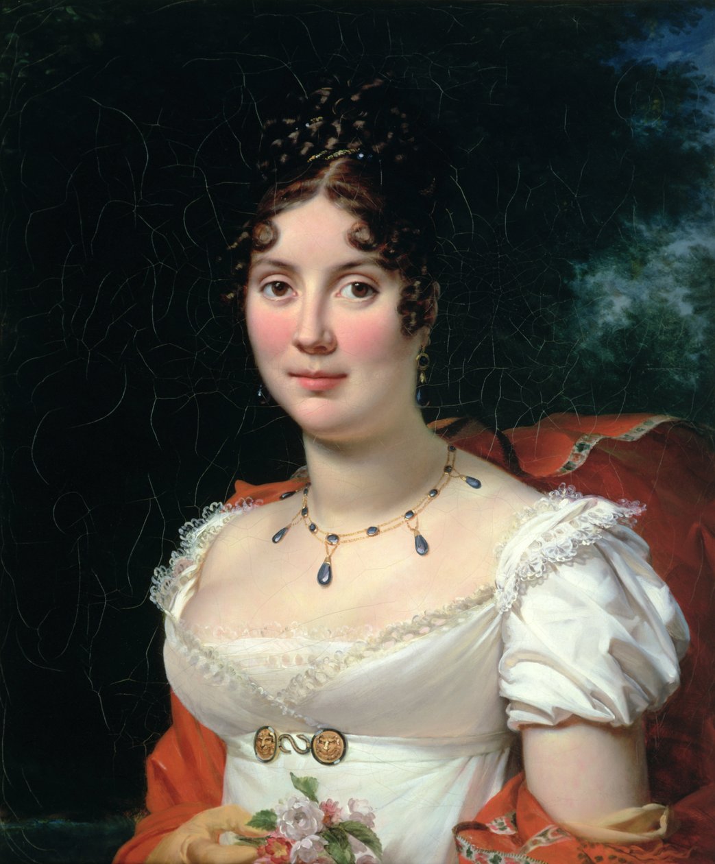 Portret van een dame in een Empire-jurk door Baron François Pascal Simon Gérard
