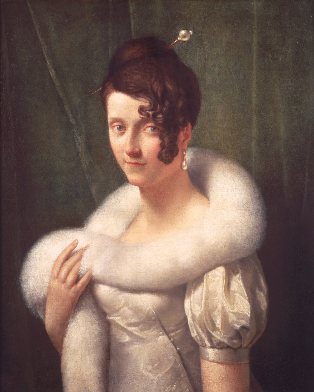 Portret van een vrouw met een haarspeld door Baron François Pascal Simon Gérard