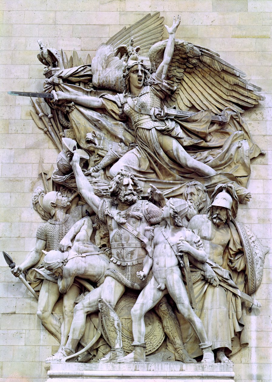 La Marseillaise, detail van de oostelijke zijde van de Arc de Triomphe, 1832-35 door Francois Rude