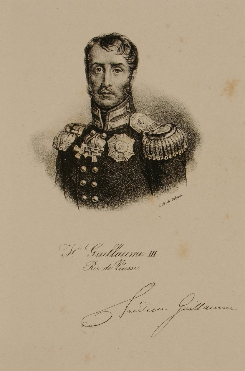 Frederik Willem III (1770-1840) Koning van Pruisen door Francois Seraphin Delpech