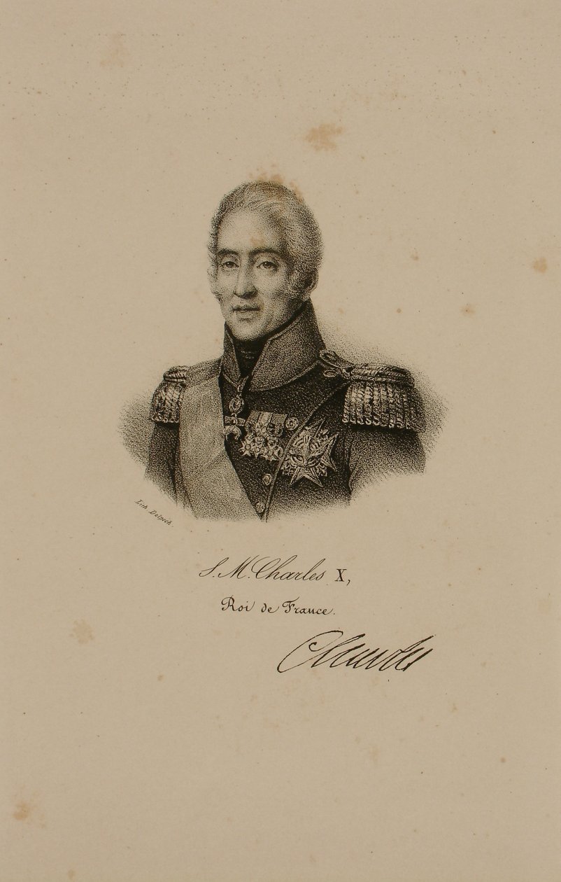 Portret van Charles X (1757-1836) door Francois Seraphin Delpech