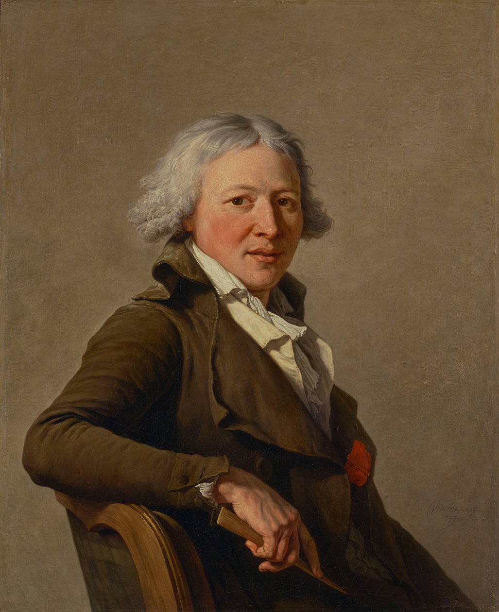 Portret van de beeldhouwer Roland door François-André Vincent