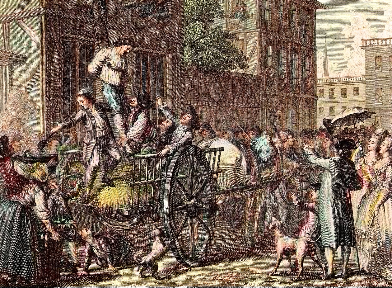 De aanval op John Malcolm, Boston, 25 januari door Francois (after) Godefroy