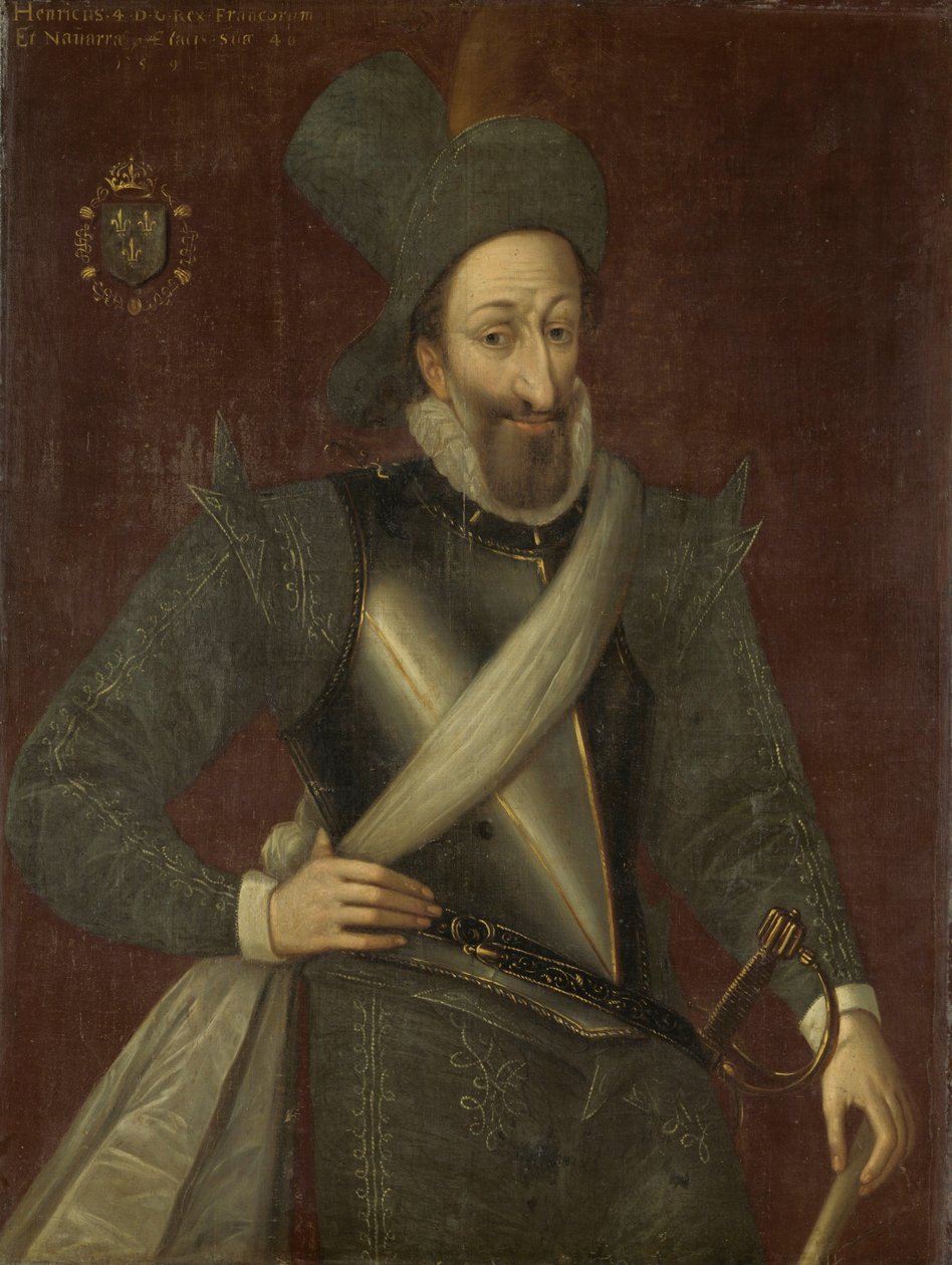 Hendrik IV, koning van Frankrijk (1553-1610) door Francois (circle of) Bunel