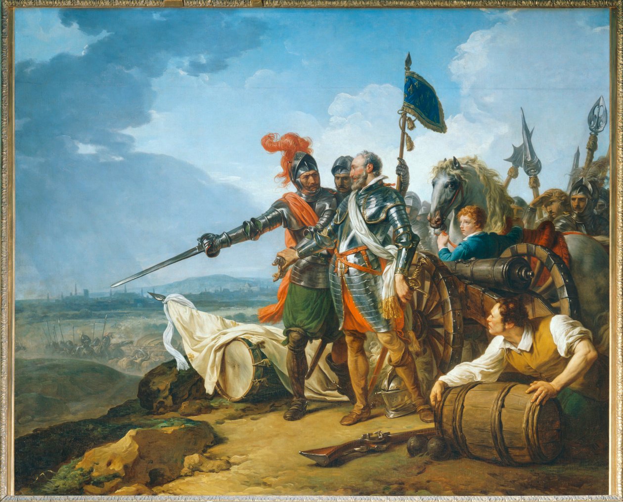 Henri IV brengt voorraden naar Parijs ... door François André Vincent